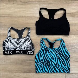 Lot of 3 Women’s Sports Bras (Nike, Athleta, VSX)
